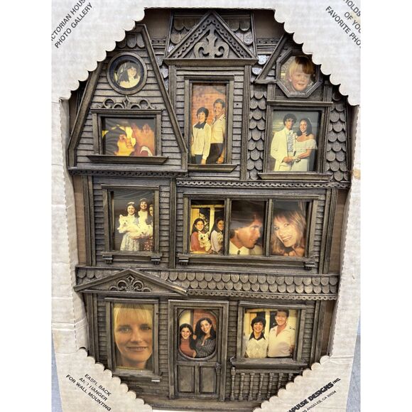 Vintage Syroco Victorian House Picture Frame Holds 12 Photos Wall Hanging - Picture 1 of 8